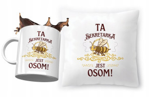 Zestaw Dla Sekretarki Poduszka + Kubek