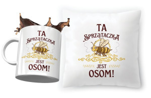 Zestaw Dla Sprzątaczki Poduszka + Kubek na Prezent