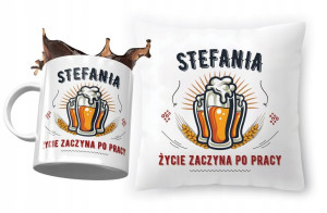 Zestaw Dla Stefanii Poduszka + Kubek na Prezent