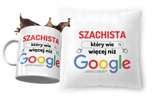 Zestaw Dla Szachisty Poduszka + Kubek na Prezent