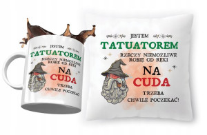 Zestaw Dla Tatuatora Poduszka + Kubek na Prezent