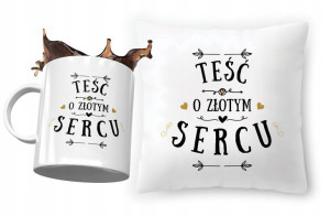 Zestaw Dla Teścia Poduszka + Kubek Prezent