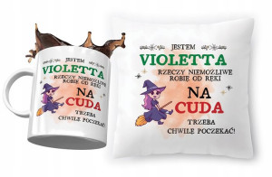 Zestaw Dla Violetty Poduszka + Kubek Prezent