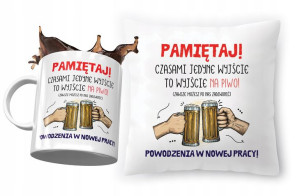 Zestaw na Pożegnanie z Pracy Poduszka + Kubek