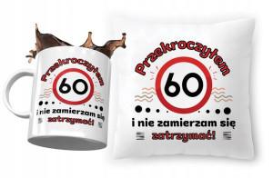 Zestaw na Urodziny 60 60te 60-te Poduszka + Kubek