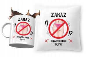 Zestaw Śmieszny Zabawny Poduszka + Kubek Prezent