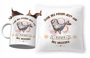 Zestaw Z Foczką Poduszka + Kubek na Prezent