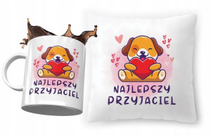 Zestaw Z Pieskami Poduszka + Kubek na Prezent