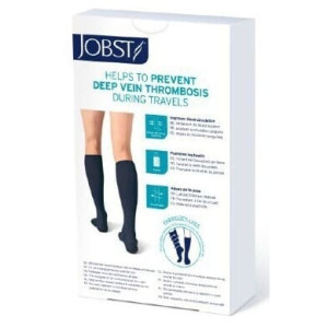JOBST Travel, podkolanówki uciskowe, czarne, rozmiar 4, 1 para