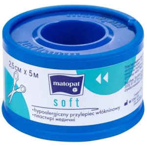 Matopat Soft, przylepiec, 2,5 cm x 5 m, 1 szt.