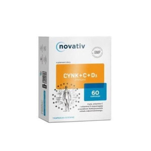 Novativ Cynk+C+D3 immuno, kapsułki, 60 szt.