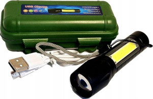 Latarka Taktyczna Super Mocna Led Vergionic Cob Led 5w