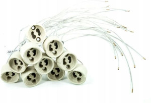 GNIAZDO PRZYŁĄCZENIOWE LED GU10 230V ceramiczne