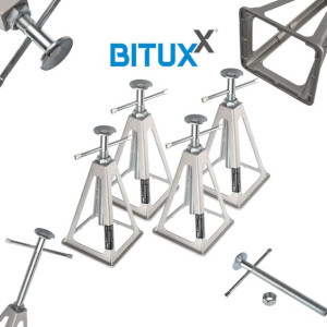 Zestaw 4 Podpór Do Przyczepki Aluminiowe Bituxx Udźwig 900kg/szt