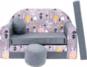 KANAPA SOFA rozkładana dla dzieci łózko poduszka