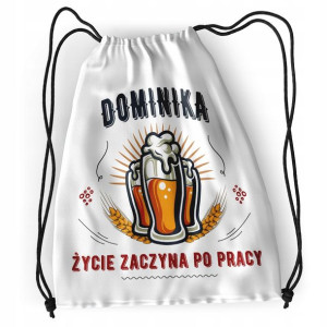 Plecak Dla Dominiki Sportowy Szkolny Worek Torba