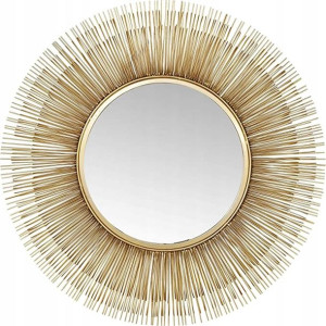 Lustro Kare Design Sunburst Tre Ścienne Złote 87cm