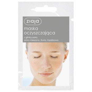 ZIAJA Maseczka oczyszczająca glinka szara 7ml