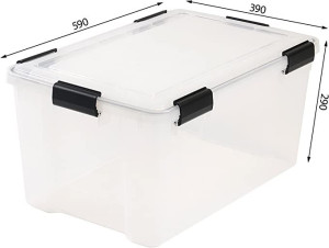 Pudełko Z Pokrywką Przezroczysty Iris Ohyama 50 L
