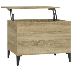 Stolik kawowy, dąb sonoma 60x44,5x45 cm materiał drewnopochodny