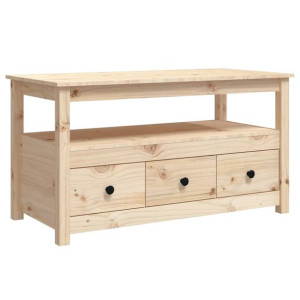 Stolik kawowy, 102x49x55 cm, lite drewno sosnowe