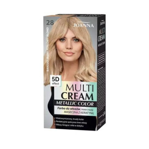 Joanna Multi Cream Metallic Color farba d/włosów, b. jasny perłowy blond,28