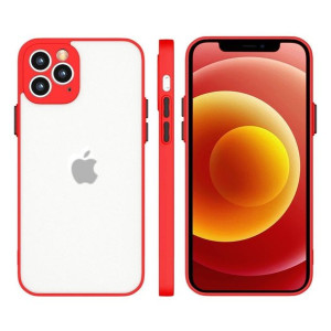 Milky Case silikonowe elastyczne półprzezroczyste etui do iPhone13 czerwony
