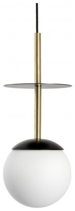 Lampa wisząca Ummo PLAAT A PLA132P0 czarna/mosiądz