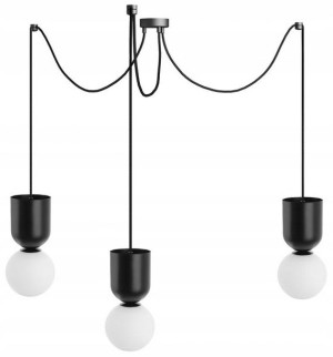 Lampa wisząca potrójna Ummo LUOTI 3 czarna