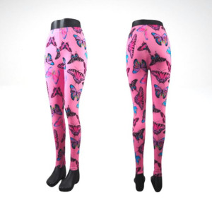 Legginsy Damskie 1 Szt Pudrowy Xl/xxl