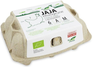Jaja kurze M jajka Ekologiczne 6 sztuk Bio Planet