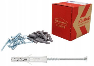 Kołek Kołki Rozporowe 8x40 Z Wkrętem 4x45 100 Szt