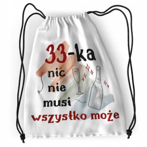 Plecak Urodziny 33 33cie Sportowy Szkolny Worek