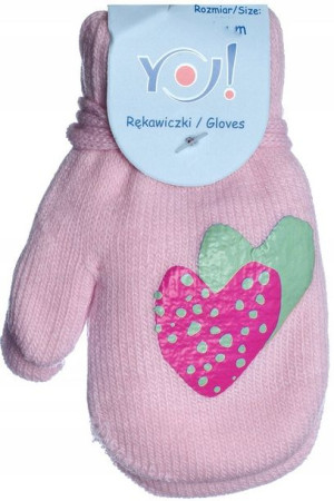Rękawiczki ZE SZNURKIEM PODWÓJNE OCIEPLANE 14cm