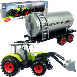 Duży Traktor z Przyczepą Ciągnik NAPĘD Ruchome ele
