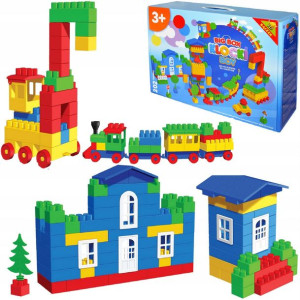 Klocki Big Box Plastikowe Konstrukcyjne Karton