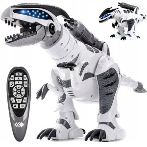 Cyber Dinozaur Sterowany Strzelający Duży Sterowan