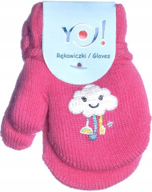 Rękawiczki ZE SZNURKIEM PODWÓJNE OCIEPLANE 12cm