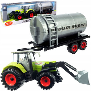 Duży Traktor z Przyczepą Ciągnik NAPĘD Ruchome ele