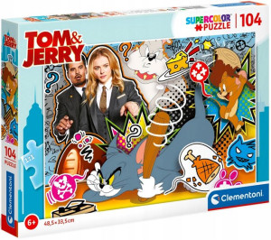 PUZZLE 104 el. Super Color TOM AND JERRY