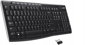 Klawiatura biurowa Logitech MK270 2,4 GHz czarna