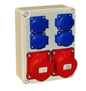 Rozdzielnica 2x32a5p 4x230v