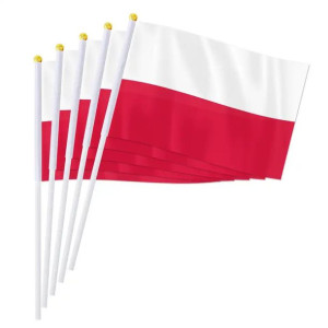 Flagietki Polska flaga Polski 21x14 30cm 10sztuk