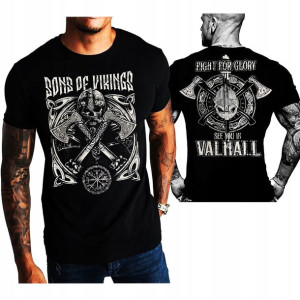 Koszulka męska T-shirt Sons of WIKINGS bawełna M