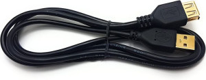 Przedłużacz Usb Male Female 1,2m Pozłacany