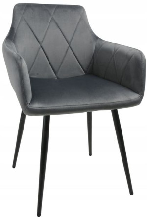 Fotel Dankor Design Zen Szary Nogi Czarne