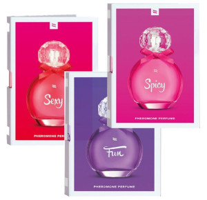 Zestaw Próbek Perfum Z Feromonami Perfumy Damskie Obsessive Sun Sexy Spicy