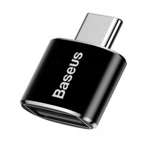 Adapter Baseus USB do USB Type-C 2,4A (czarny)
