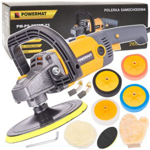 Polerka Samochodowa Do Lakieru 2600w 4x Gąbka Filc