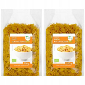2x Płatki Kukurydziane Bio Bez Dodatku Cukru 200g